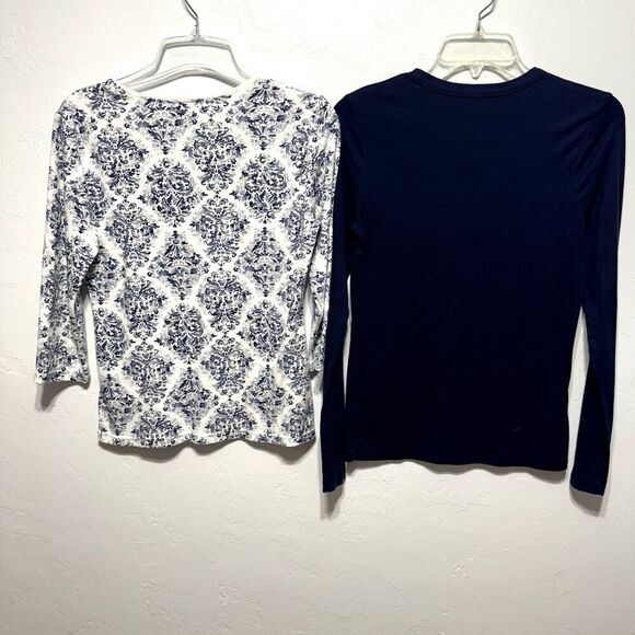 Shirt Bundle of 7 Short Sleeve Cream Blue Black Career Forever 21 Women sz Small - Picture 8 of 14